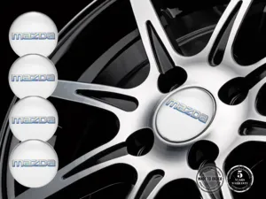 Mazda Harzgewölbte Aufkleber Rennsport-Felgenlogos